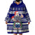 Custom Samoa Christmas Wearable Blanket Hoodie The Santa Coat of Arms with Samoa Bracelet Pattern LT03 - Polynesian Pride