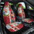 New Zealand Merry Christmas Car Seat Cover Maori Animals, Koru Tattoo - Red Xmas Style