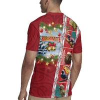 New Zealand Merry Christmas Rugby Jersey Maori Animals, Koru Tattoo - Red Xmas Style LT03 - Polynesian Pride
