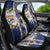 New Zealand Merry Christmas Car Seat Cover Maori Animals, Koru Tattoo - Blue Xmas Style