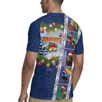 New Zealand Merry Christmas Rugby Jersey Maori Animals, Koru Tattoo - Blue Xmas Style LT03 - Polynesian Pride