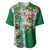 New Zealand Merry Christmas Baseball Jersey Maori Animals, Koru Tattoo - Green Xmas Style