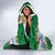 New Zealand Merry Christmas Hooded Blanket Maori Animals, Koru Tattoo - Green Xmas Style