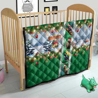 New Zealand Merry Christmas Quilt Maori Animals, Koru Tattoo - Green Xmas Style LT03 - Polynesian Pride