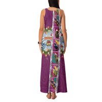 New Zealand Merry Christmas Family Matching Tank Maxi Dress and Hawaiian Shirt Maori Animals, Koru Tattoo - Pink Xmas Style LT03 - Polynesian Pride