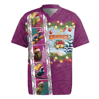 New Zealand Merry Christmas Rugby Jersey Maori Animals, Koru Tattoo - Pink Xmas Style LT03 Pink - Polynesian Pride