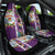 New Zealand Merry Christmas Car Seat Cover Maori Animals, Koru Tattoo - Purple Xmas Style