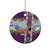 New Zealand Merry Christmas Ceramic Ornament Maori Animals, Koru Tattoo - Purple Xmas Style