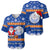 Marshall Islands Christmas Baseball Jersey Santa Claus and Coat of Arms Mix Polynesian Xmas Style LT03 - Polynesian Pride