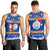 Marshall Islands Christmas Men Tank Top Santa Claus and Coat of Arms Mix Polynesian Xmas Style LT03 - Polynesian Pride