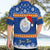 Personalised Marshall Islands Christmas Hawaiian Shirt Santa Claus and Coat of Arms Mix Polynesian Xmas Style LT03 - Polynesian Pride