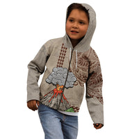 Hawaii Kid Hoodie Aloha Volcano Mix Kakau Hawaiian Tribal LT03 - Polynesian Pride