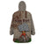 Aloha Volcano Custom Wearable Blanket Hoodie Mix Hawaiian Kakau Tribal LT03 - Polynesian Pride