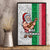 Hawaii Mele Kalikimaka Canvas Wall Art Santa Playing Ukele Mix Kakau Pattern Xmas Style LT03 - Polynesian Pride