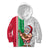 Custom Hawaii Mele Kalikimaka Kid Hoodie Santa Playing Ukele Mix Kakau Pattern Xmas Style LT03 Red - Polynesian Pride