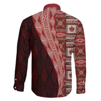 Tonga Fonulei and Ngatu Pattern Family Matching Puletasi and Hawaiian Shirt LT03 - Polynesian Pride