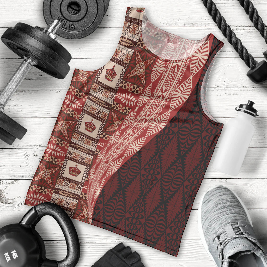 Tonga Fonulei and Ngatu Pattern Men Tank Top LT03 - Polynesian Pride