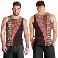 Tonga Fonulei and Ngatu Pattern Men Tank Top LT03 - Polynesian Pride