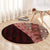 Tonga Fonulei and Ngatu Pattern Round Carpet LT03 - Polynesian Pride