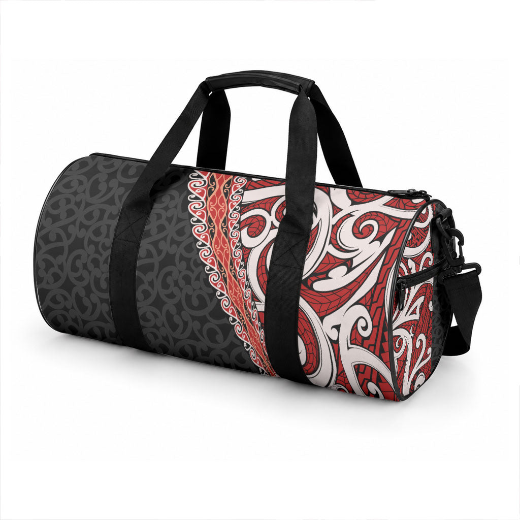 New Zealand Maori Stylized Koru Duffle Bag