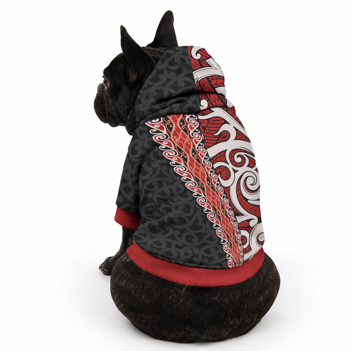 New Zealand Maori Stylized Koru Pet Hoodie