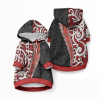 New Zealand Maori Stylized Koru Pet Hoodie