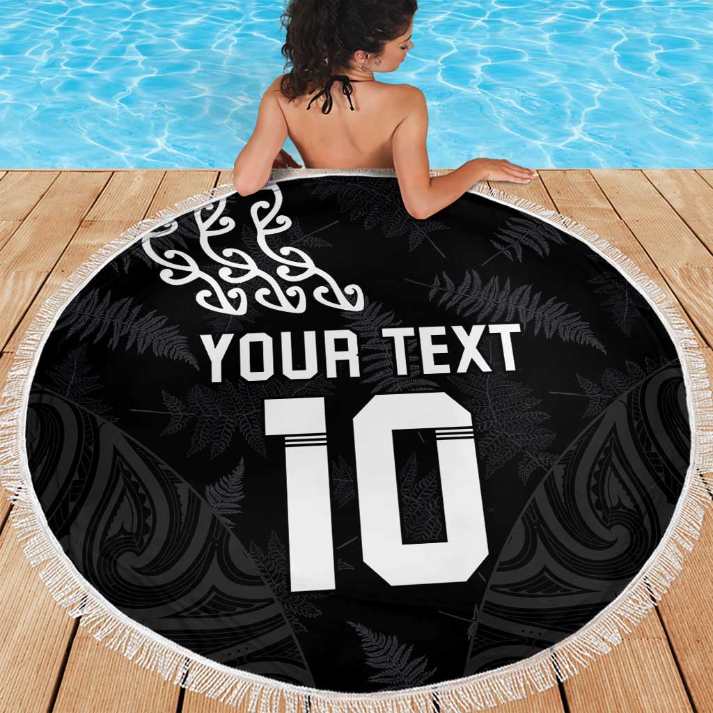 New Zealand Rugby Custom Beach Blanket The Champions Aotearoa LT03 - Polynesian Pride