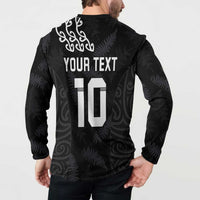 New Zealand Rugby Custom Button Sweatshirt The Champions Aotearoa LT03 - Polynesian Pride