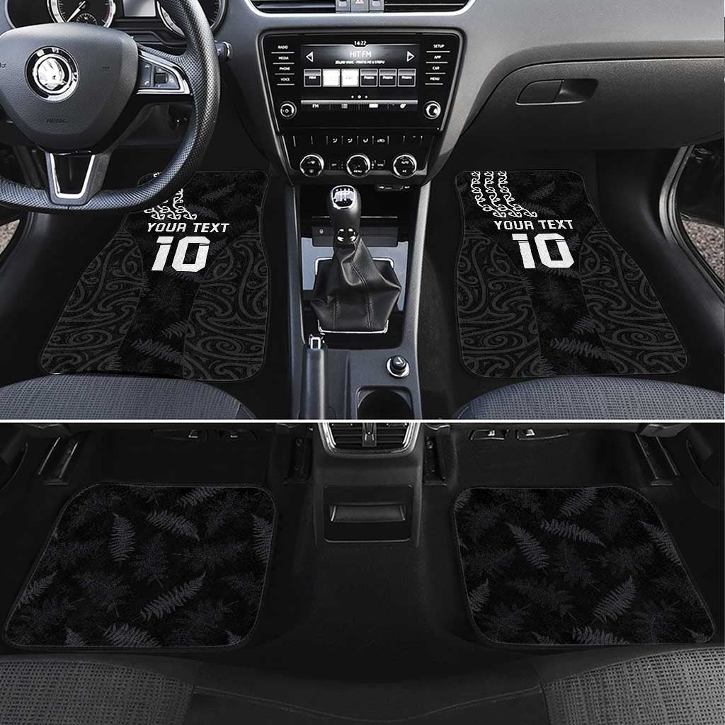 New Zealand Rugby Custom Car Mats The Champions Aotearoa LT03 Set 4pcs Black - Polynesian Pride