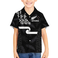 New Zealand Rugby Custom Family Matching Off The Shoulder Long Sleeve Dress and Hawaiian Shirt The Champions Aotearoa
