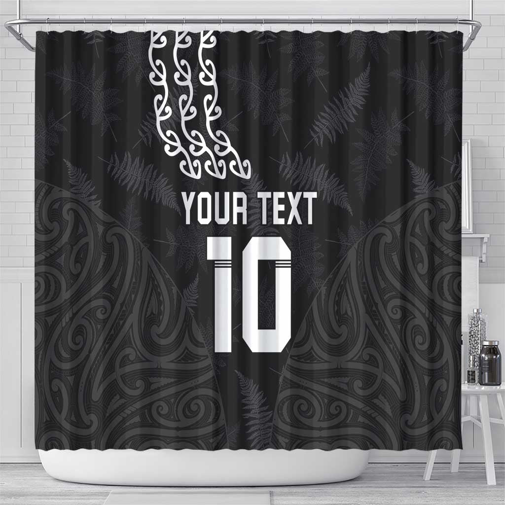 New Zealand Rugby Custom Shower Curtain The Champions Aotearoa LT03 - Polynesian Pride