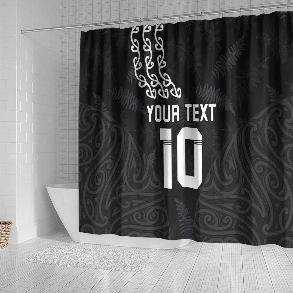 New Zealand Rugby Custom Shower Curtain The Champions Aotearoa LT03 - Polynesian Pride