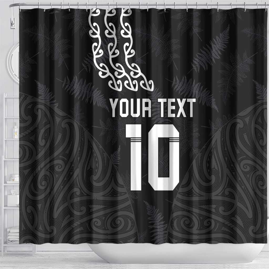 New Zealand Rugby Custom Shower Curtain The Champions Aotearoa LT03 - Polynesian Pride