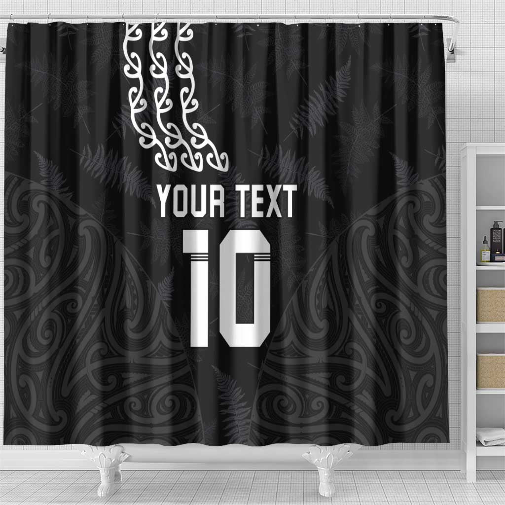 New Zealand Rugby Custom Shower Curtain The Champions Aotearoa LT03 - Polynesian Pride