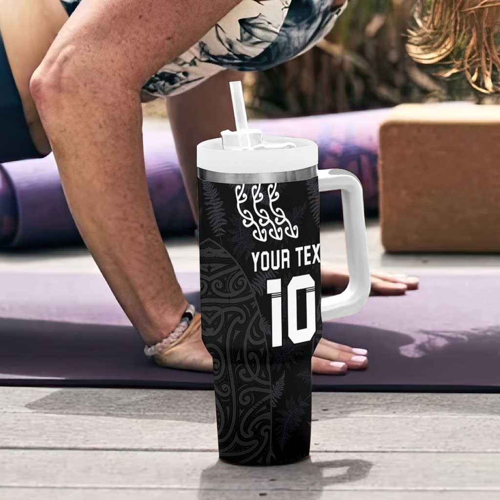 Custom New Zealand Rugby Jersey 2025 Tumbler With Handle The Champions Aotearoa LT03 - Polynesian Pride