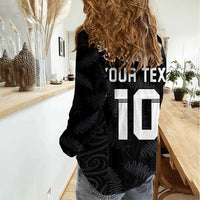 New Zealand Rugby Custom Women Casual Shirt The Champions Aotearoa LT03 - Polynesian Pride