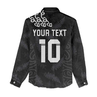 New Zealand Rugby Custom Women Casual Shirt The Champions Aotearoa LT03 - Polynesian Pride