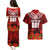 New Zealand ANZAC Waitangi Day Couples Matching Puletasi and Hawaiian Shirt Hei Tiki and Soldier LT03 - Polynesian Pride