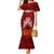 New Zealand ANZAC Waitangi Day Mermaid Dress Hei Tiki and Soldier LT03 Women Red - Polynesian Pride