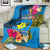 Palau Independence Day Blanket 1st October 30th Anniversary Polynesian Jungle Flower