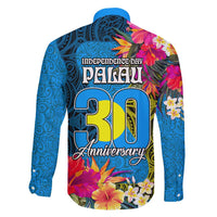 Palau Independence Day Family Matching Mermaid Dress and Hawaiian Shirt 1st October 30th Anniversary Polynesian Jungle Flower LT03 - Polynesian Pride