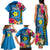 Palau Independence Day Family Matching Tank Maxi Dress and Hawaiian Shirt 1st October 30th Anniversary Polynesian Jungle Flower