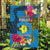 Palau Independence Day Garden Flag 1st October 30th Anniversary Polynesian Jungle Flower