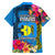 Palau Independence Day Hawaiian Shirt 1st October 30th Anniversary Polynesian Jungle Flower