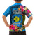 Palau Independence Day Kid Hawaiian Shirt 1st October 30th Anniversary Polynesian Jungle Flower