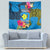 Palau Independence Day Tapestry 1st October 30th Anniversary Polynesian Jungle Flower