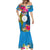 Personalised Palau Independence Day Mermaid Dress 1st October 30th Anniversary Polynesian Jungle Flower