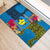 Personalised Palau Independence Day Rubber Doormat 1st October 30th Anniversary Polynesian Jungle Flower