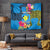 Personalised Palau Independence Day Tapestry 1st October 30th Anniversary Polynesian Jungle Flower