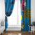 Personalised Palau Independence Day Window Curtain 1st October 30th Anniversary Polynesian Jungle Flower